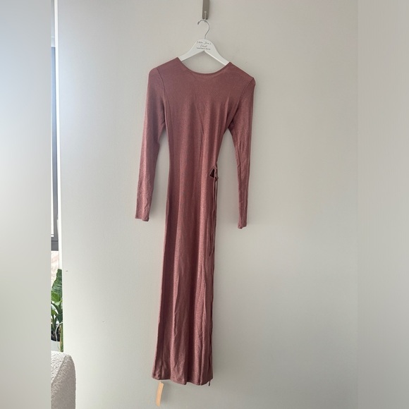 REFORMATION NWT Kinsey Knit Dress in Pink Sparkle S - Picture 7 of 14